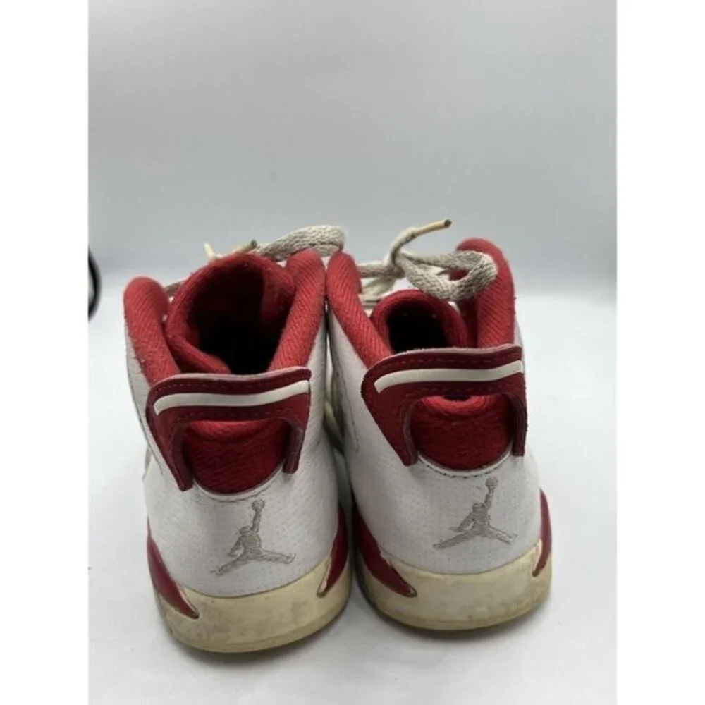 Nike Air Jordan Retro VI 6 Alternate White Gym Red Platinum Size 10C  384667-113